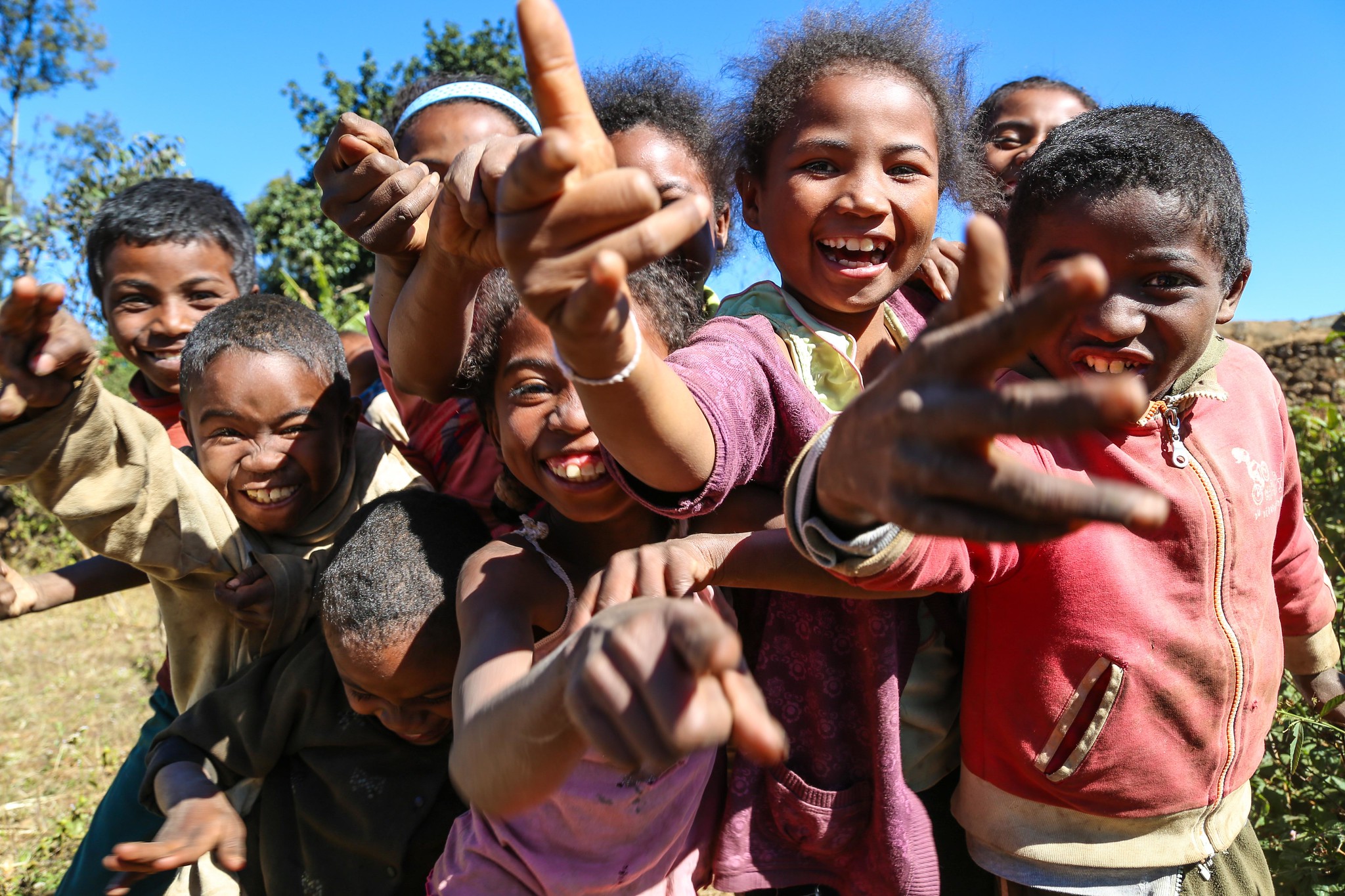Children in group Madagascar 