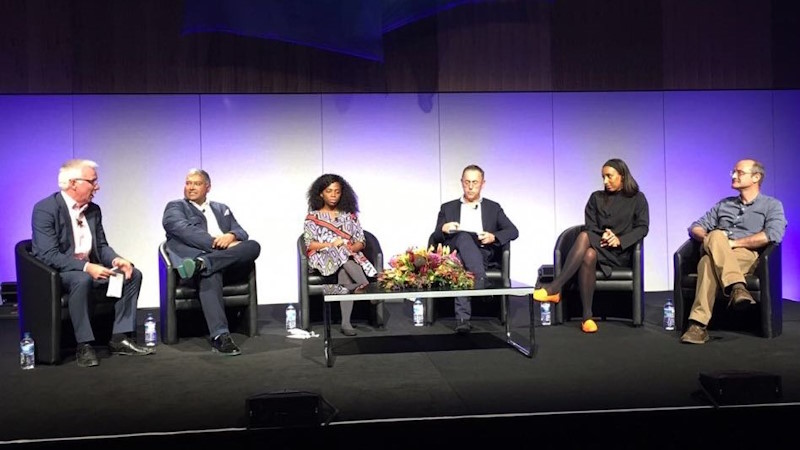 Prof Ric Price and other malaria experts during the Q&A session on Ending Malaria