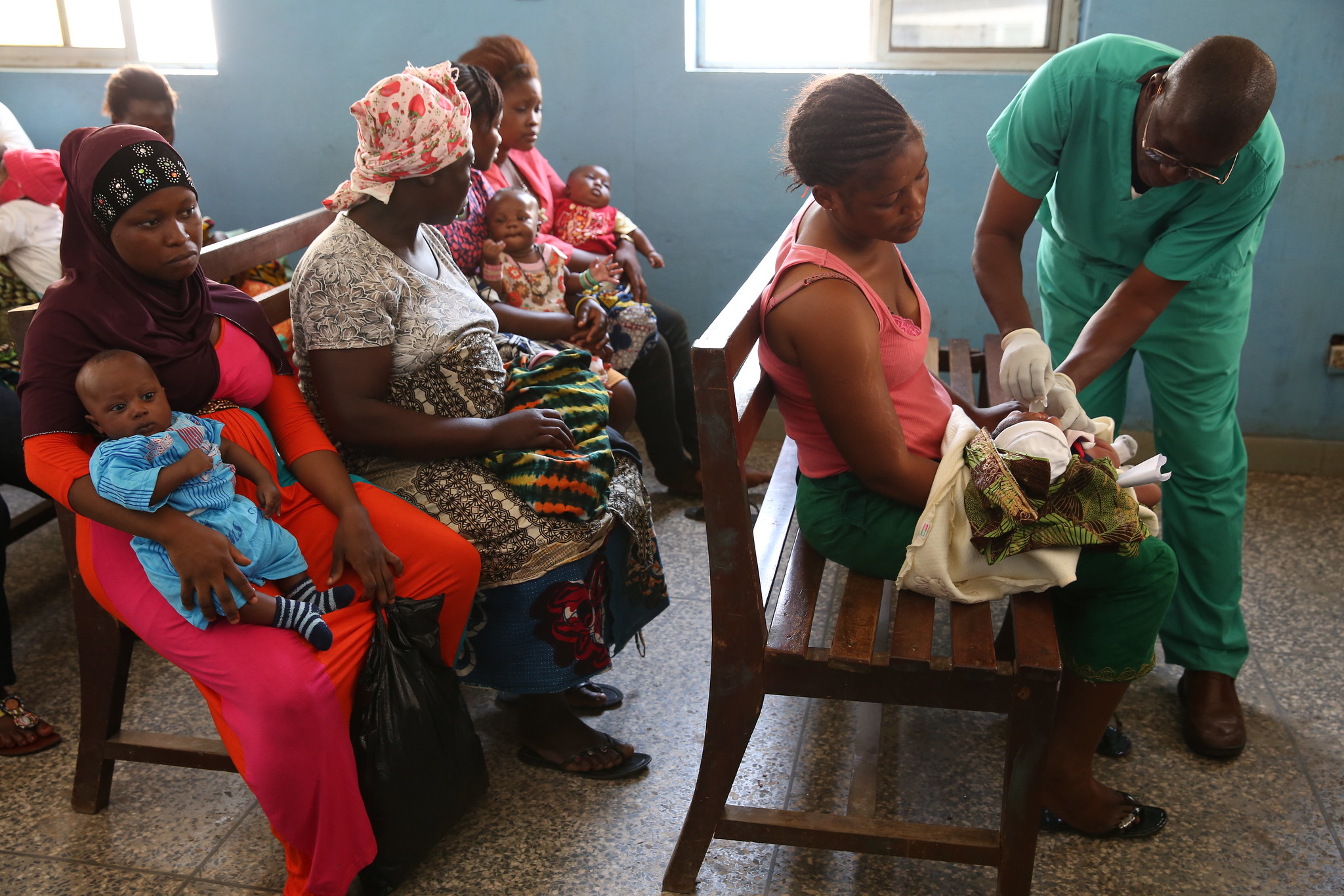 Patients in medical centre