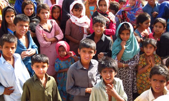 group of children in Pakistan