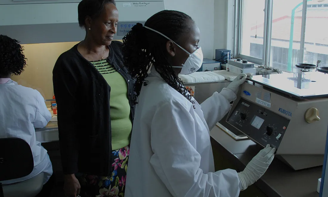 microscopy lab, Nigeria