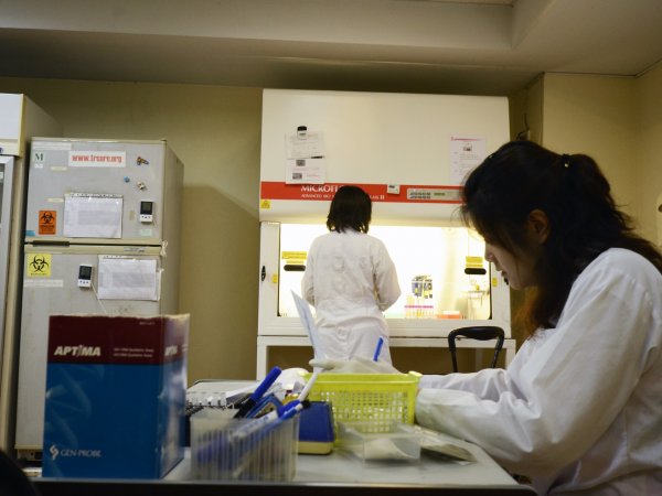 A researcher working in the lab. Photo credit:Trinn Suwannapha, WorldBank
