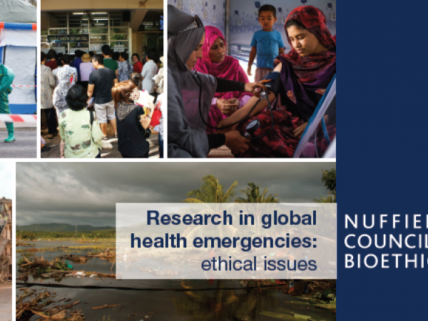 Collated images showing global health emergencies 