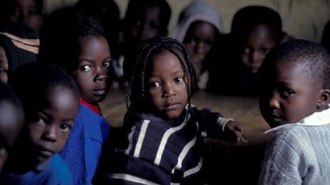 children in classroom, Kenya
