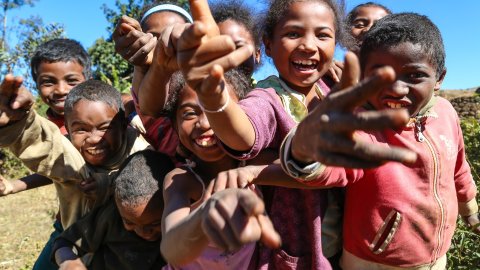 Children in group Madagascar 