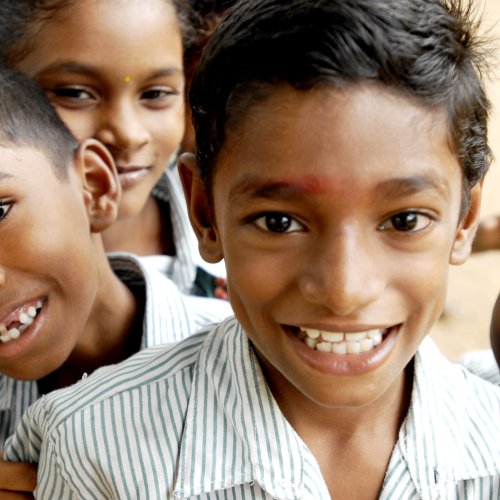 schoolboys in India