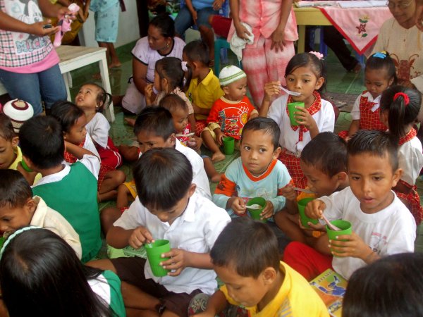 Children eating