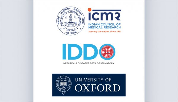 ICMR, IDDO, Oxford logos