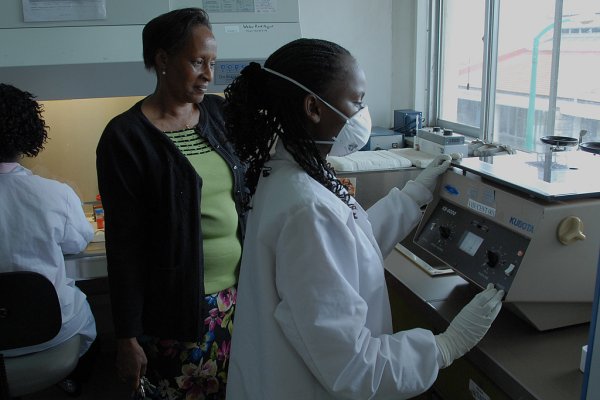 microscopy lab, Nigeria