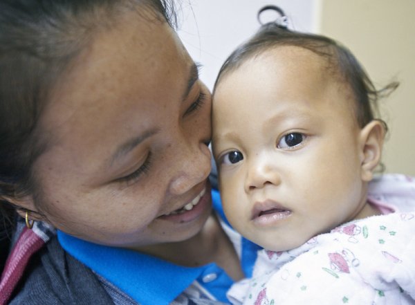 mother and child Lao 